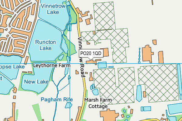 PO20 1QD map - OS VectorMap District (Ordnance Survey)