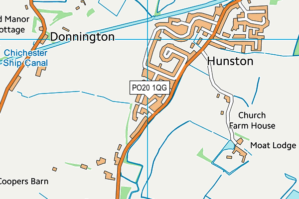 PO20 1QG map - OS VectorMap District (Ordnance Survey)