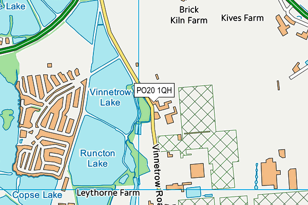 PO20 1QH map - OS VectorMap District (Ordnance Survey)