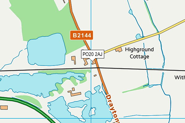 PO20 2AJ map - OS VectorMap District (Ordnance Survey)