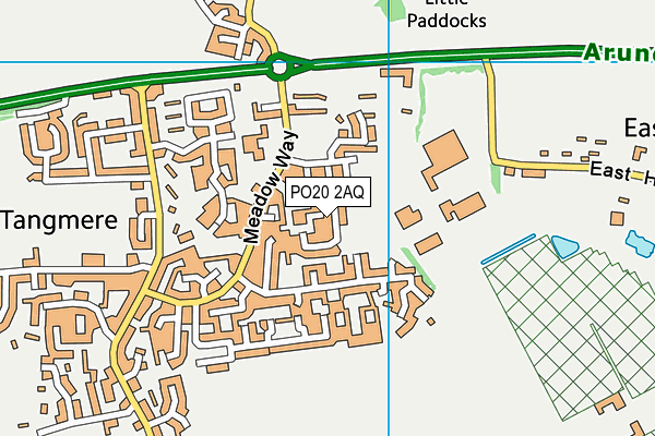 PO20 2AQ map - OS VectorMap District (Ordnance Survey)