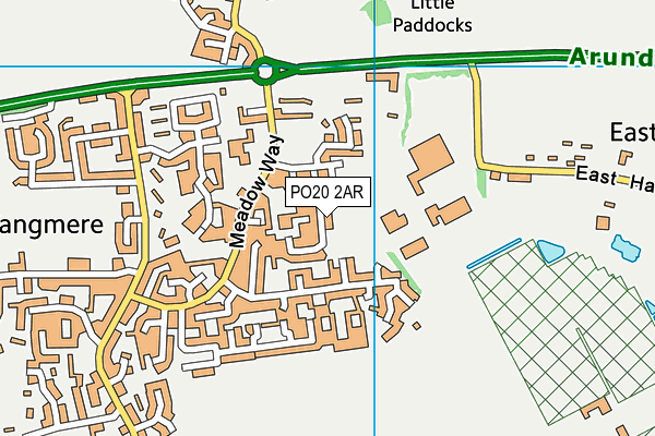 PO20 2AR map - OS VectorMap District (Ordnance Survey)