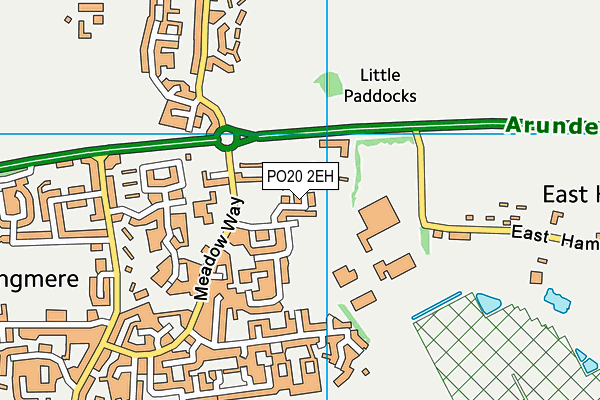 PO20 2EH map - OS VectorMap District (Ordnance Survey)