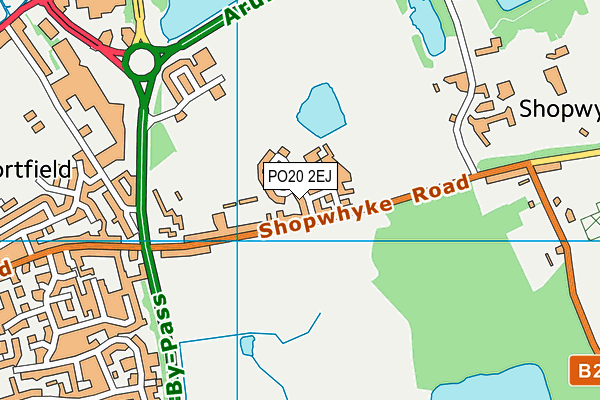 PO20 2EJ map - OS VectorMap District (Ordnance Survey)