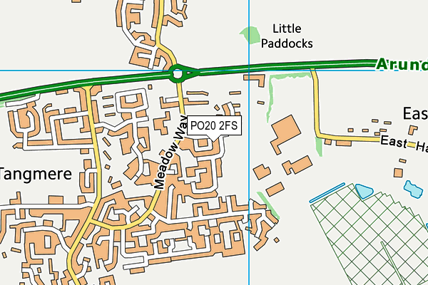 PO20 2FS map - OS VectorMap District (Ordnance Survey)