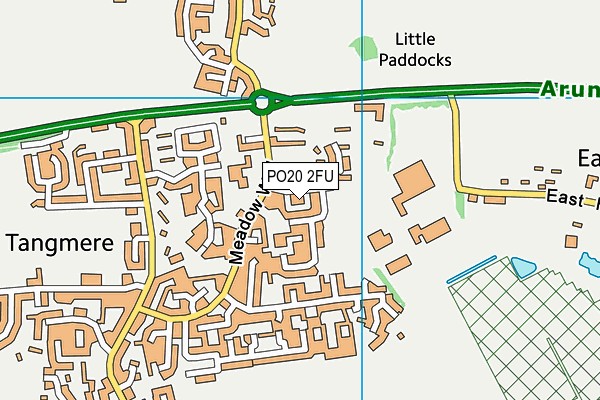 PO20 2FU map - OS VectorMap District (Ordnance Survey)