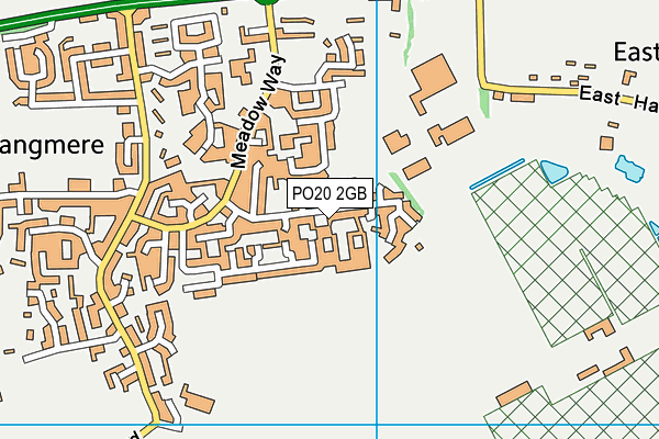PO20 2GB map - OS VectorMap District (Ordnance Survey)