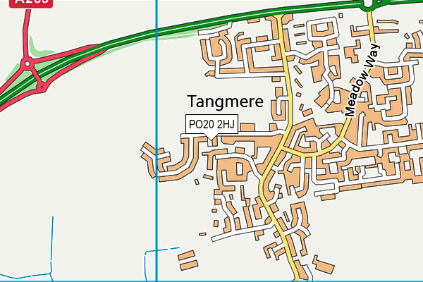 PO20 2HJ map - OS VectorMap District (Ordnance Survey)