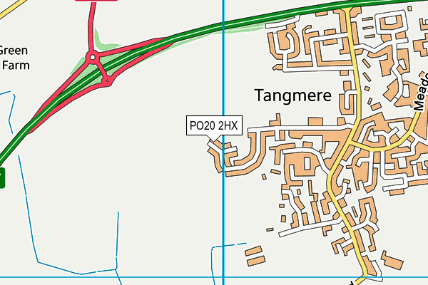 PO20 2HX map - OS VectorMap District (Ordnance Survey)