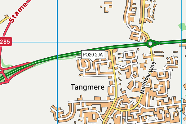 PO20 2JA map - OS VectorMap District (Ordnance Survey)