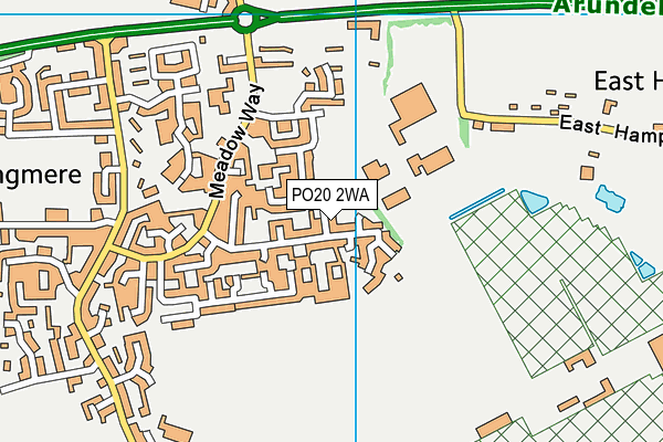 PO20 2WA map - OS VectorMap District (Ordnance Survey)