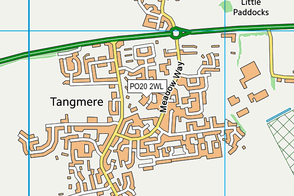 PO20 2WL map - OS VectorMap District (Ordnance Survey)