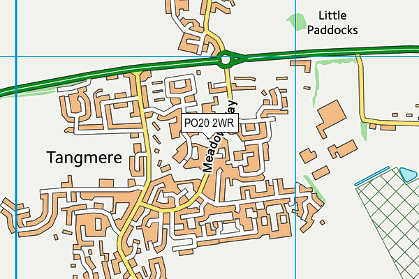 PO20 2WR map - OS VectorMap District (Ordnance Survey)