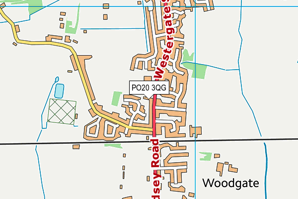 PO20 3QG map - OS VectorMap District (Ordnance Survey)