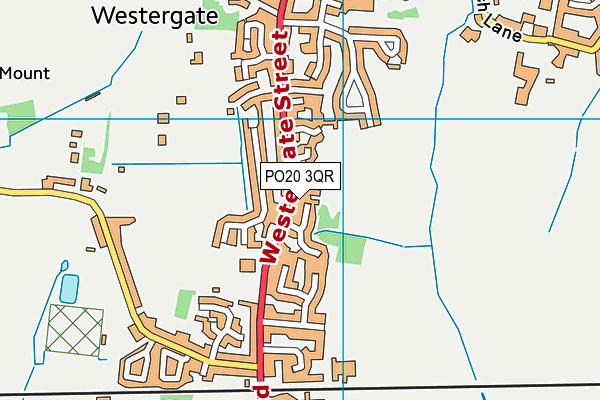 Aldingbourne Primary School map (PO20 3QR) - OS VectorMap District (Ordnance Survey)