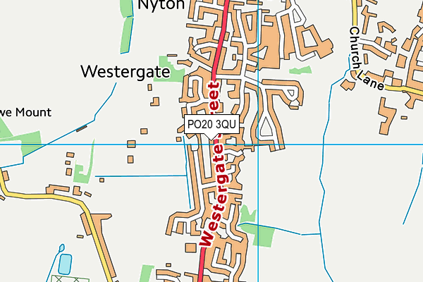PO20 3QU map - OS VectorMap District (Ordnance Survey)