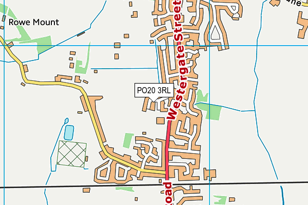 PO20 3RL map - OS VectorMap District (Ordnance Survey)