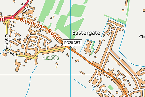PO20 3RT map - OS VectorMap District (Ordnance Survey)