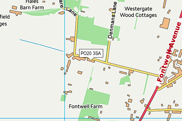 PO20 3SA map - OS VectorMap District (Ordnance Survey)