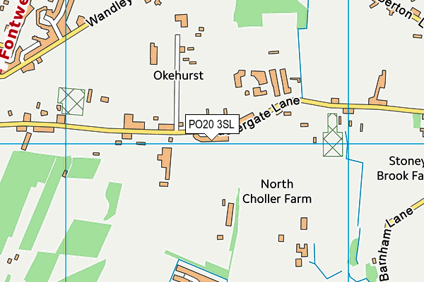 PO20 3SL map - OS VectorMap District (Ordnance Survey)