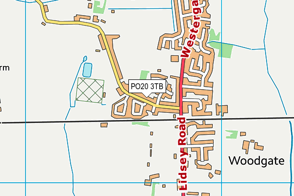 PO20 3TB map - OS VectorMap District (Ordnance Survey)