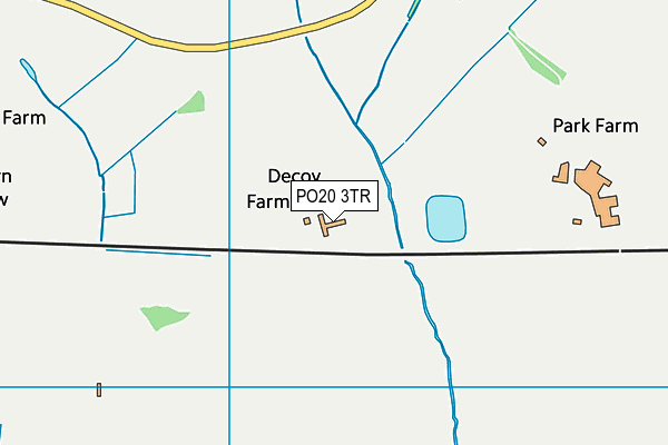 PO20 3TR map - OS VectorMap District (Ordnance Survey)