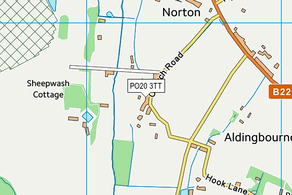 PO20 3TT map - OS VectorMap District (Ordnance Survey)