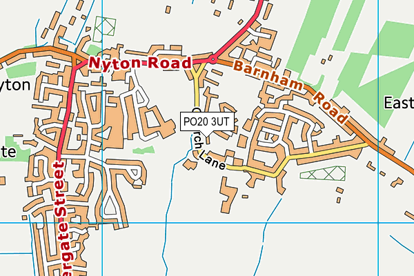 Eastergate CofE Primary School map (PO20 3UT) - OS VectorMap District (Ordnance Survey)