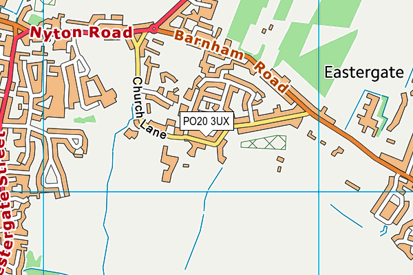 PO20 3UX map - OS VectorMap District (Ordnance Survey)