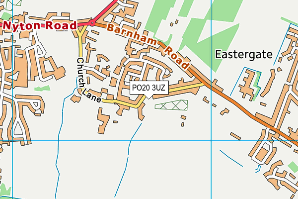 PO20 3UZ map - OS VectorMap District (Ordnance Survey)