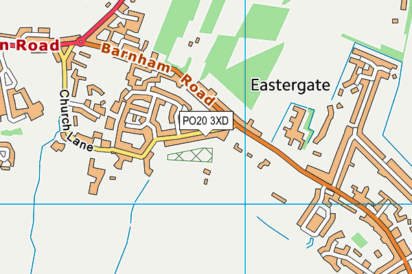 PO20 3XD map - OS VectorMap District (Ordnance Survey)