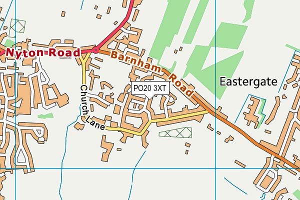 PO20 3XT map - OS VectorMap District (Ordnance Survey)