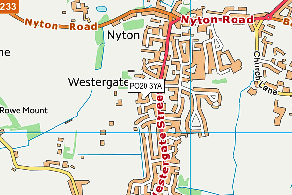 PO20 3YA map - OS VectorMap District (Ordnance Survey)