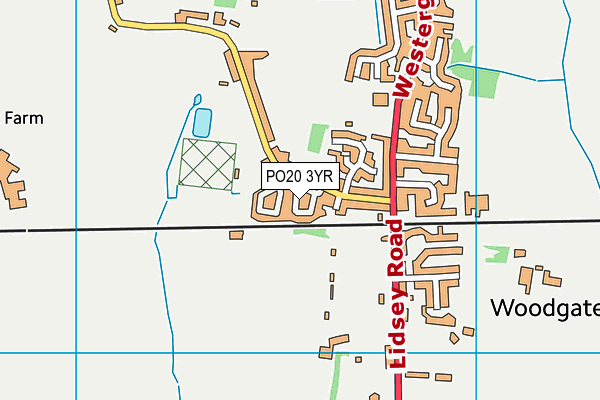 PO20 3YR map - OS VectorMap District (Ordnance Survey)