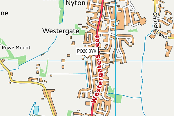PO20 3YX map - OS VectorMap District (Ordnance Survey)