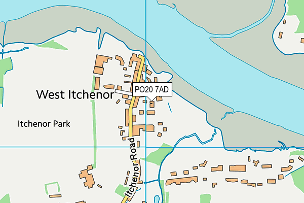 PO20 7AD map - OS VectorMap District (Ordnance Survey)