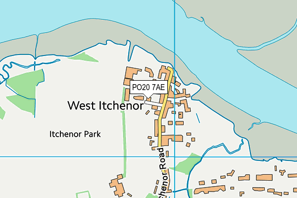 PO20 7AE map - OS VectorMap District (Ordnance Survey)