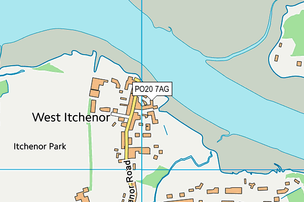 PO20 7AG map - OS VectorMap District (Ordnance Survey)