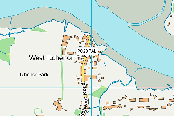 PO20 7AL map - OS VectorMap District (Ordnance Survey)