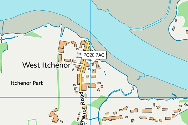 PO20 7AQ map - OS VectorMap District (Ordnance Survey)