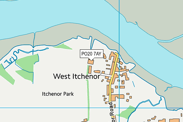 PO20 7AY map - OS VectorMap District (Ordnance Survey)