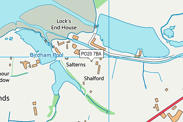 PO20 7BA map - OS VectorMap District (Ordnance Survey)