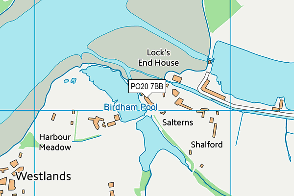 PO20 7BB map - OS VectorMap District (Ordnance Survey)