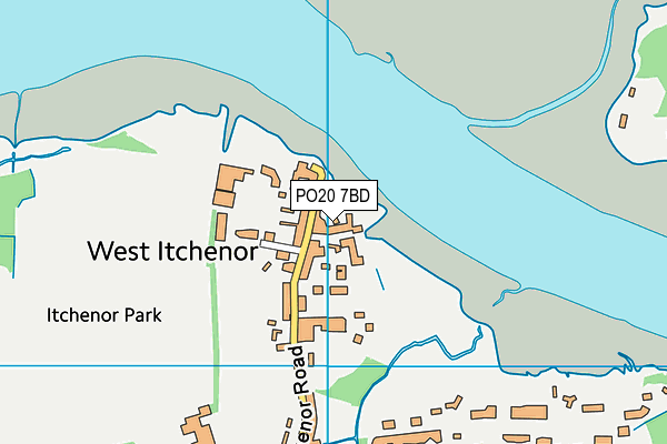 PO20 7BD map - OS VectorMap District (Ordnance Survey)