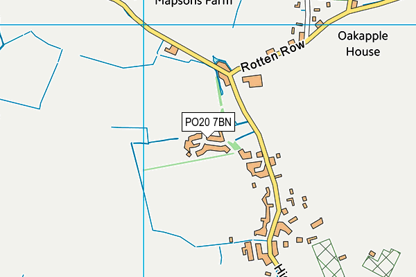 PO20 7BN map - OS VectorMap District (Ordnance Survey)