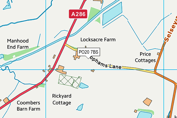 PO20 7BS map - OS VectorMap District (Ordnance Survey)