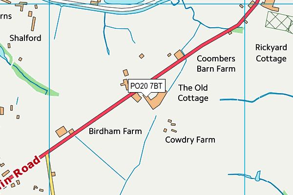 PO20 7BT map - OS VectorMap District (Ordnance Survey)