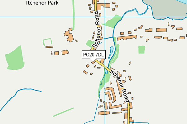 PO20 7DL map - OS VectorMap District (Ordnance Survey)