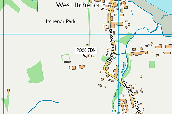 PO20 7DN map - OS VectorMap District (Ordnance Survey)