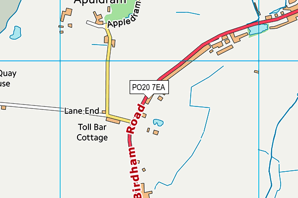 PO20 7EA map - OS VectorMap District (Ordnance Survey)